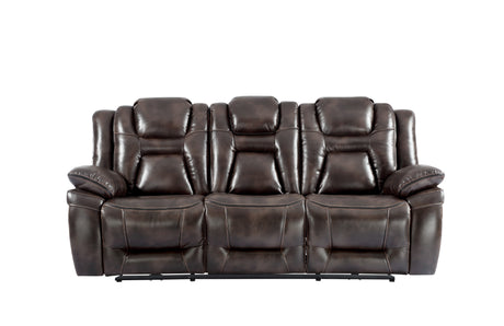 Oportuna Coffee Dual-Power Reclining Sofa w/Drop-Down Table from Steve Silver - Luna Furniture