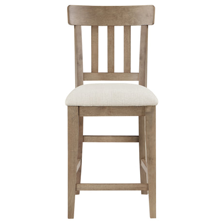 Napa Weathered Sand/Cream 24″ Counter Stool, Set of 2 from Steve Silver - Luna Furniture