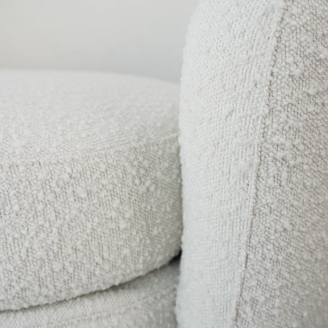 Avalon White Boucle Lounge Chair from Ashcroft Furniture - Luna Furniture