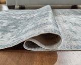 Avanworths Blue/Gray/Ivory Washable Medium Rug from Ashley - Luna Furniture