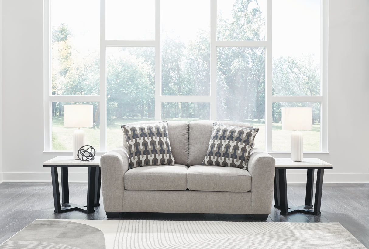 Avenal Park Flannel Loveseat from Ashley - Luna Furniture