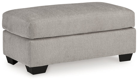 Avenal Park Flannel Ottoman from Ashley - Luna Furniture