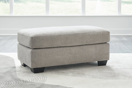 Avenal Park Flannel Ottoman from Ashley - Luna Furniture