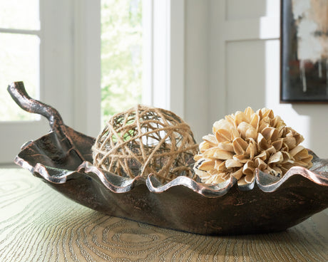 Avermund Antique Copper Finish Sculpture from Ashley - Luna Furniture
