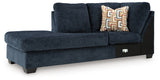 Aviemore Ink Left-Arm Facing Corner Chaise from Ashley - Luna Furniture