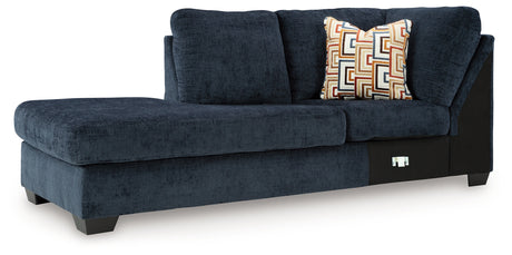 Aviemore Ink Left-Arm Facing Corner Chaise from Ashley - Luna Furniture