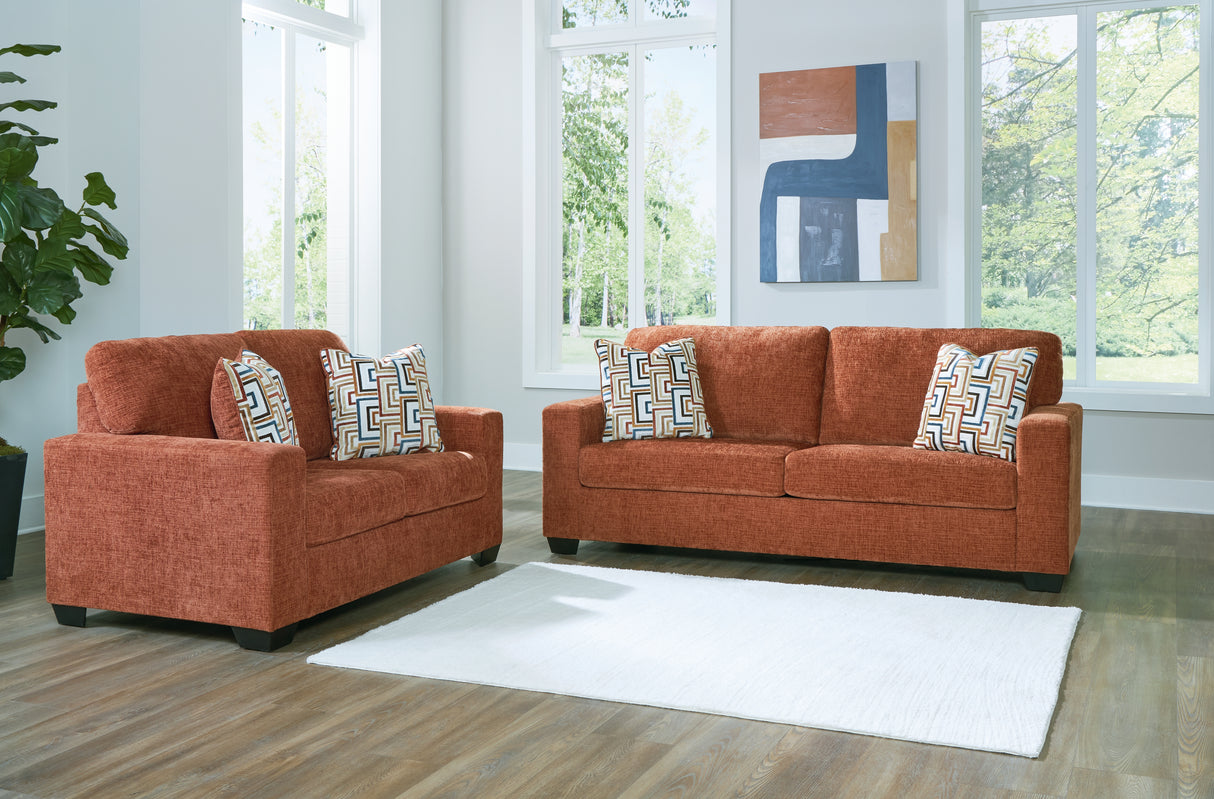 Aviemore Sofa and Loveseat in Spice from Ashley - Luna Furniture
