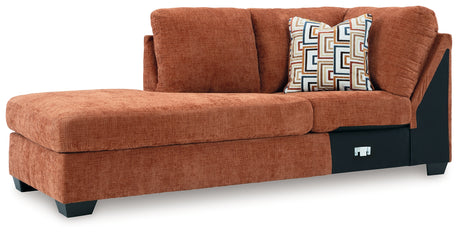Aviemore Spice Left-Arm Facing Corner Chaise from Ashley - Luna Furniture