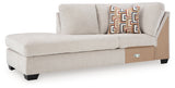 Aviemore Stone Left-Arm Facing Corner Chaise from Ashley Furniture - Luna Furniture