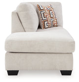 Aviemore Stone Left-Arm Facing Corner Chaise from Ashley Furniture - Luna Furniture