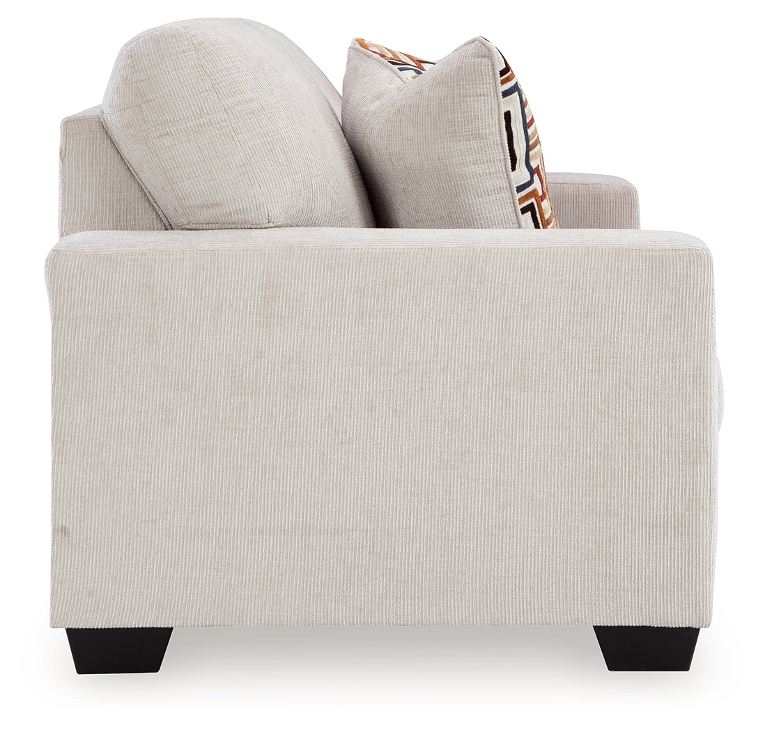 Aviemore Stone Loveseat from Ashley - Luna Furniture