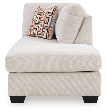 Aviemore Stone Right-Arm Facing Corner Chaise from Ashley - Luna Furniture