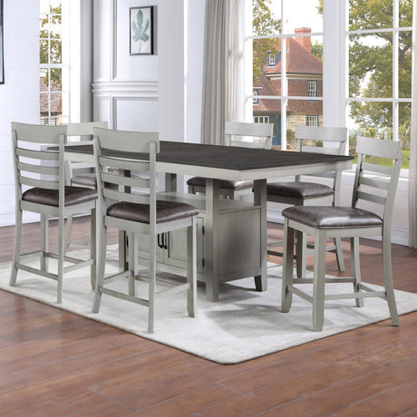 Hyland Gray 24″ Counter Stool, Set of 2 from Steve Silver - Luna Furniture