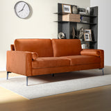 Axten Orange Velvet Sofa from Midinmod - Luna Furniture