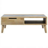 Calgary Sintered Stone Inlay Coffee Table from Steve Silver - Luna Furniture