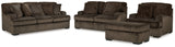 Aylesworth Sofa, Loveseat, Chair and Ottoman in Chocolate from Ashley - Luna Furniture