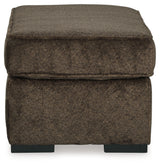 Aylesworth Sofa, Loveseat, Chair and Ottoman in Chocolate from Ashley - Luna Furniture