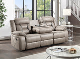 Tyson Gray Reclining Glider Console Loveseat from Steve Silver - Luna Furniture