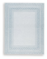 Azelhurst Blue/Ivory/Gray Large Rug from Ashley - Luna Furniture