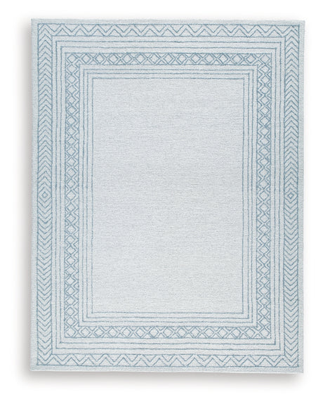 Azelhurst Blue/Ivory/Gray Large Rug from Ashley - Luna Furniture