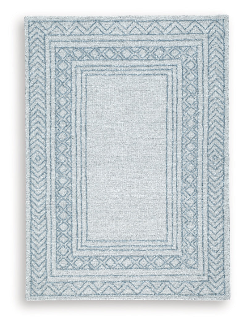 Azelhurst Blue/Ivory/Gray Medium Rug from Ashley - Luna Furniture