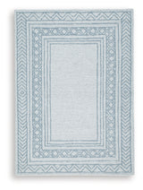 Azelhurst Blue/Ivory/Gray Medium Rug from Ashley - Luna Furniture