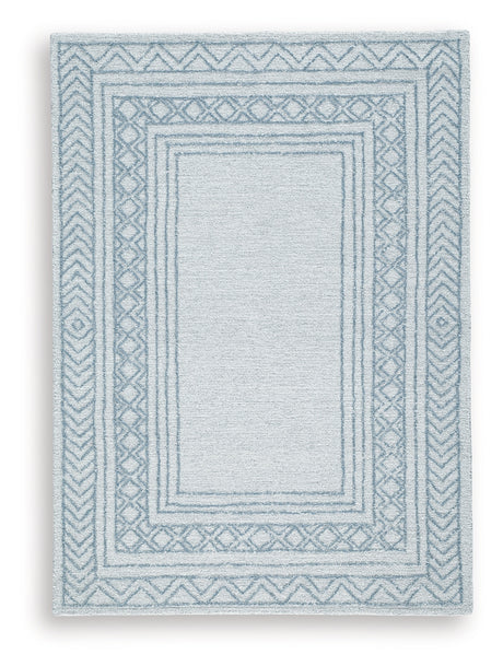 Azelhurst Blue/Ivory/Gray Medium Rug from Ashley - Luna Furniture