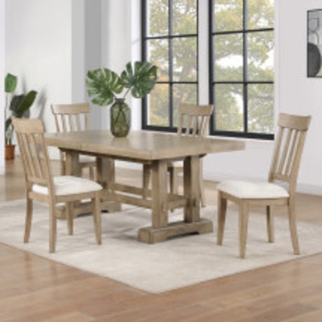 Napa Weathered Sand Dining Room Set from Steve Silver - Luna Furniture