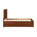 Rowe Dark Cherry Full Platform Bed from Homelegance - Luna Furniture