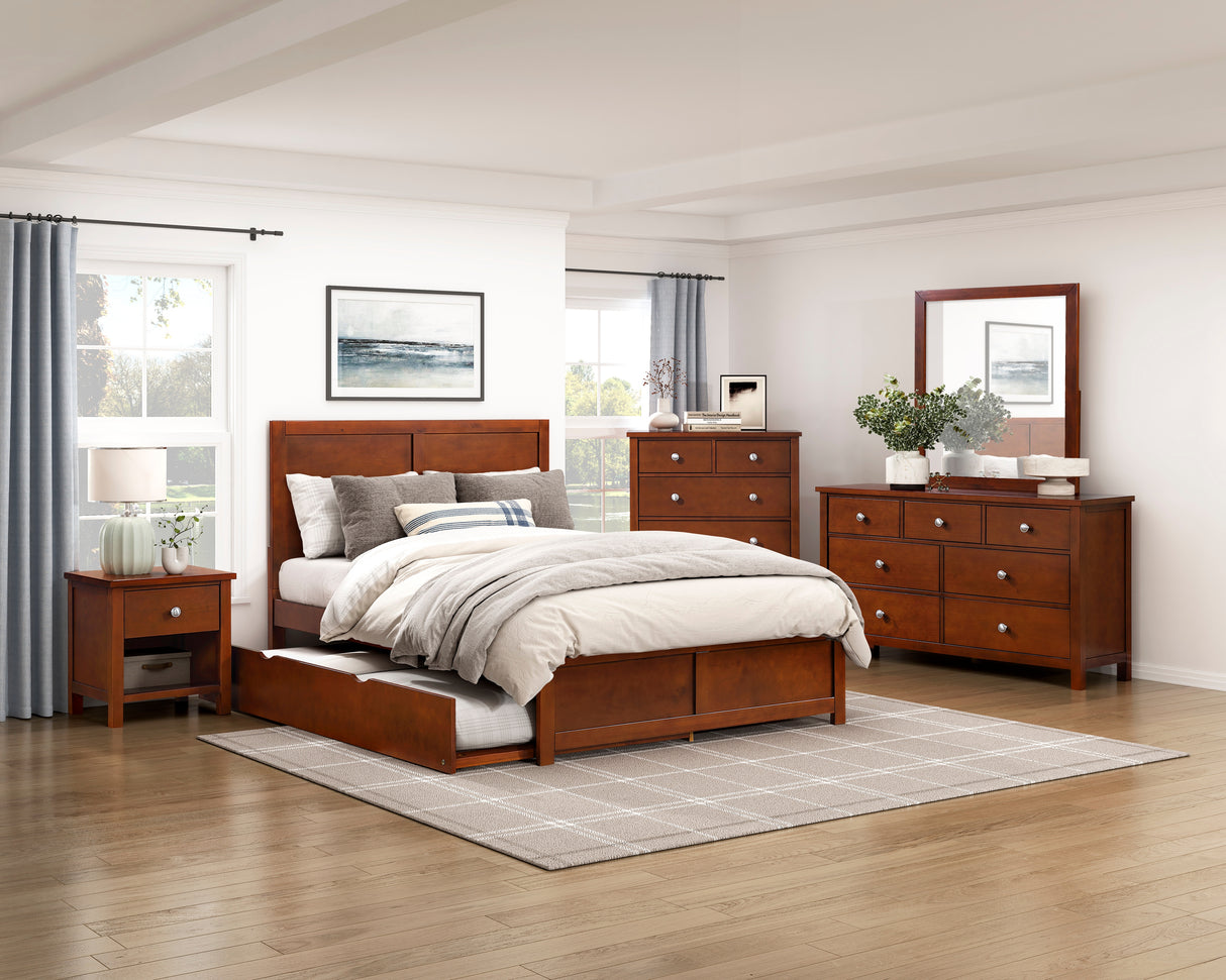 Rowe Dark Cherry Full Platform Bed from Homelegance - Luna Furniture