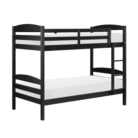 Lani Black Twin/Twin Bunk Bed from Homelegance - Luna Furniture