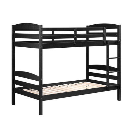 Lani Black Twin/Twin Bunk Bed from Homelegance - Luna Furniture