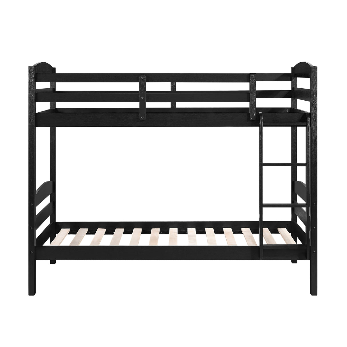 Lani Black Twin/Twin Bunk Bed from Homelegance - Luna Furniture