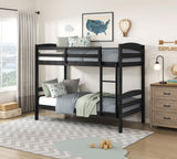 Lani Black Twin/Twin Bunk Bed from Homelegance - Luna Furniture