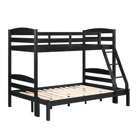 Lani Black Twin/Full Bunk Bed from Homelegance - Luna Furniture