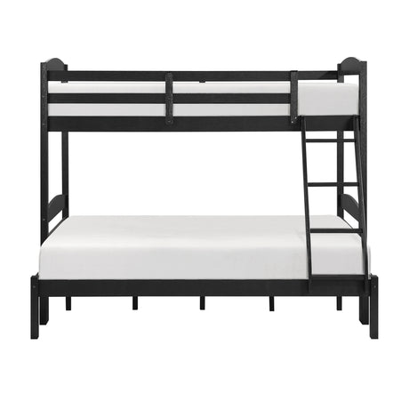 Lani Black Twin/Full Bunk Bed from Homelegance - Luna Furniture