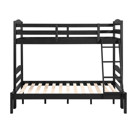 Lani Black Twin/Full Bunk Bed from Homelegance - Luna Furniture