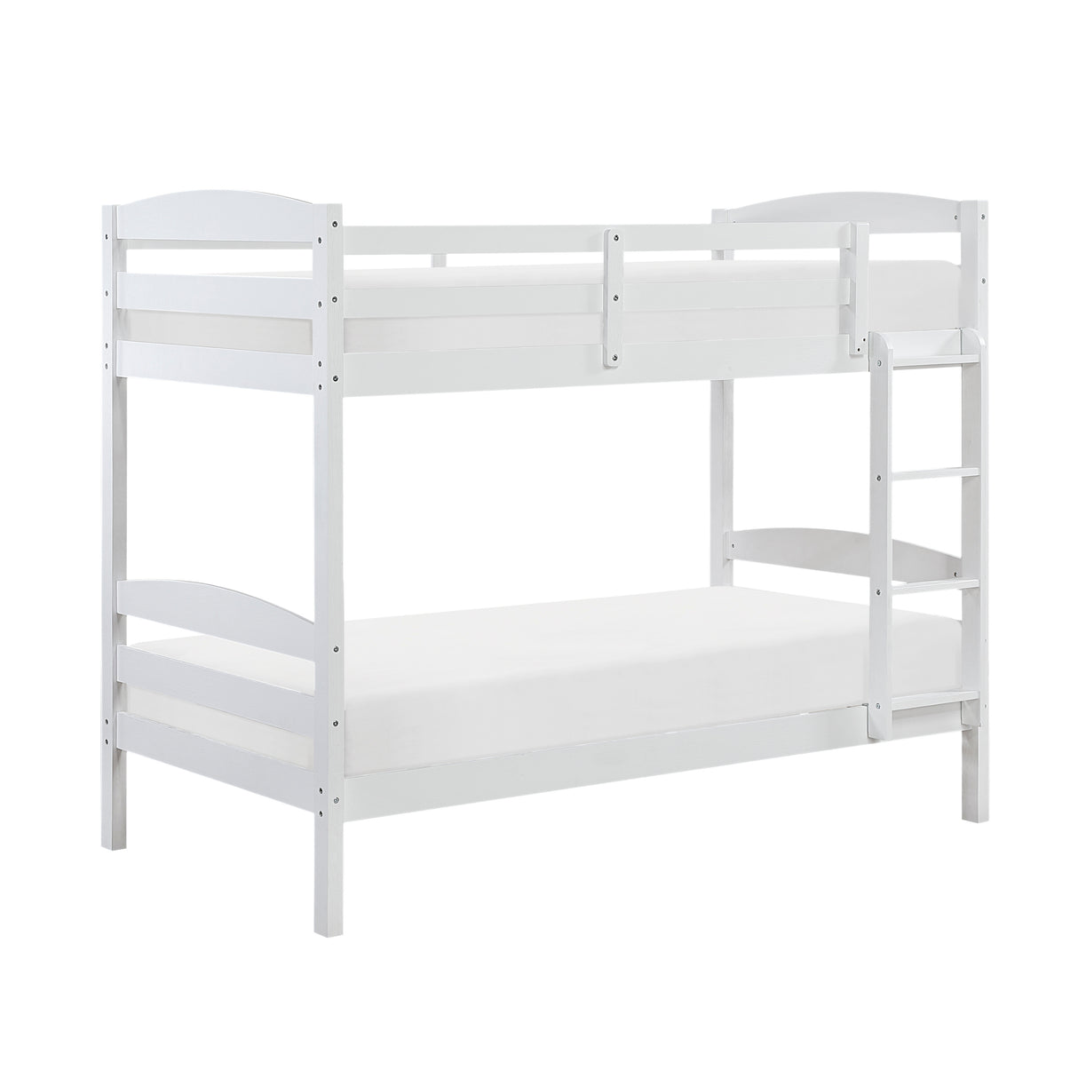 Lani White Twin/Twin Bunk Bed from Homelegance - Luna Furniture