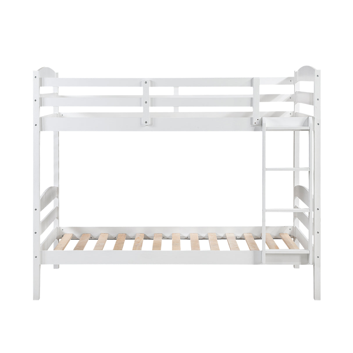 Lani White Twin/Twin Bunk Bed from Homelegance - Luna Furniture