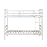 Lani White Twin/Twin Bunk Bed from Homelegance - Luna Furniture