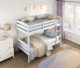 Lani White Twin/Twin Bunk Bed from Homelegance - Luna Furniture