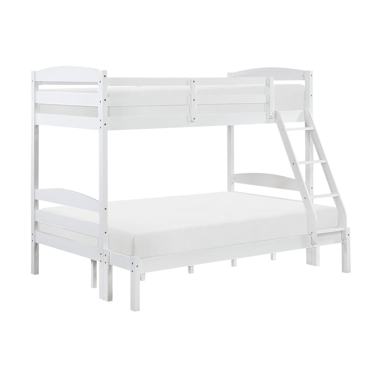 Lani White Twin/Full Bunk Bed from Homelegance - Luna Furniture