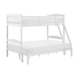 Lani White Twin/Full Bunk Bed from Homelegance - Luna Furniture
