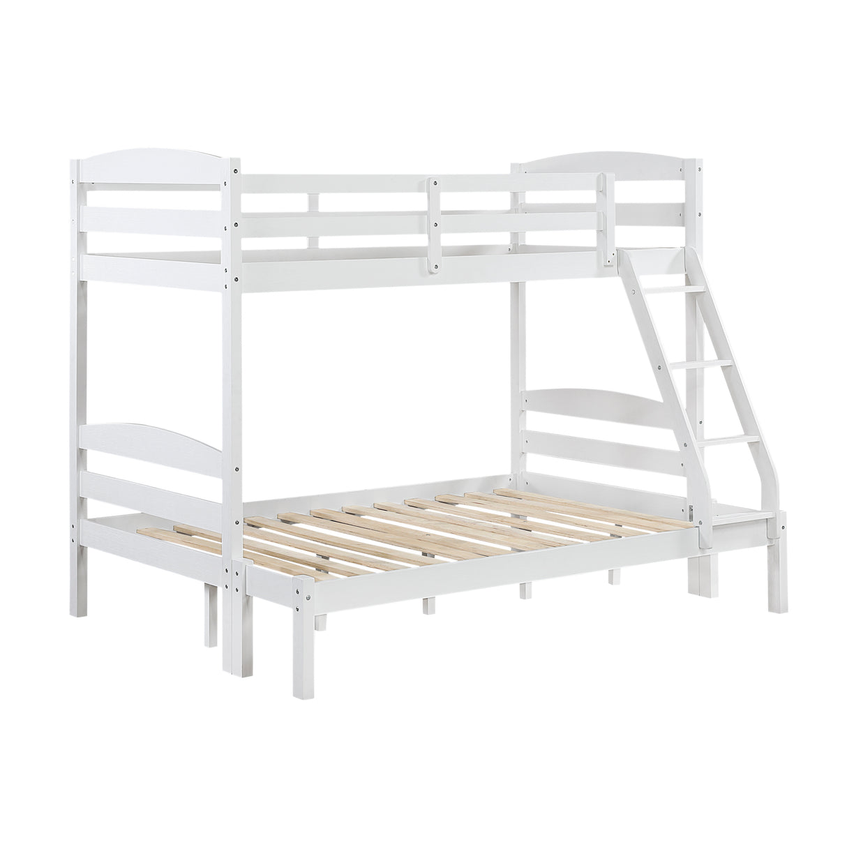 Lani White Twin/Full Bunk Bed from Homelegance - Luna Furniture