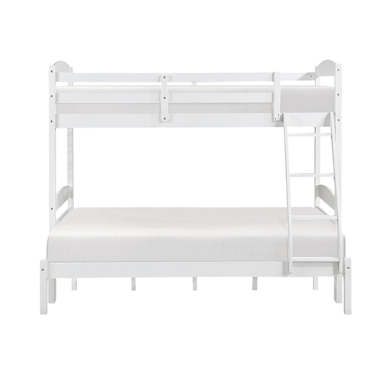 Lani White Twin/Full Bunk Bed from Homelegance - Luna Furniture