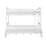 Lani White Twin/Full Bunk Bed from Homelegance - Luna Furniture