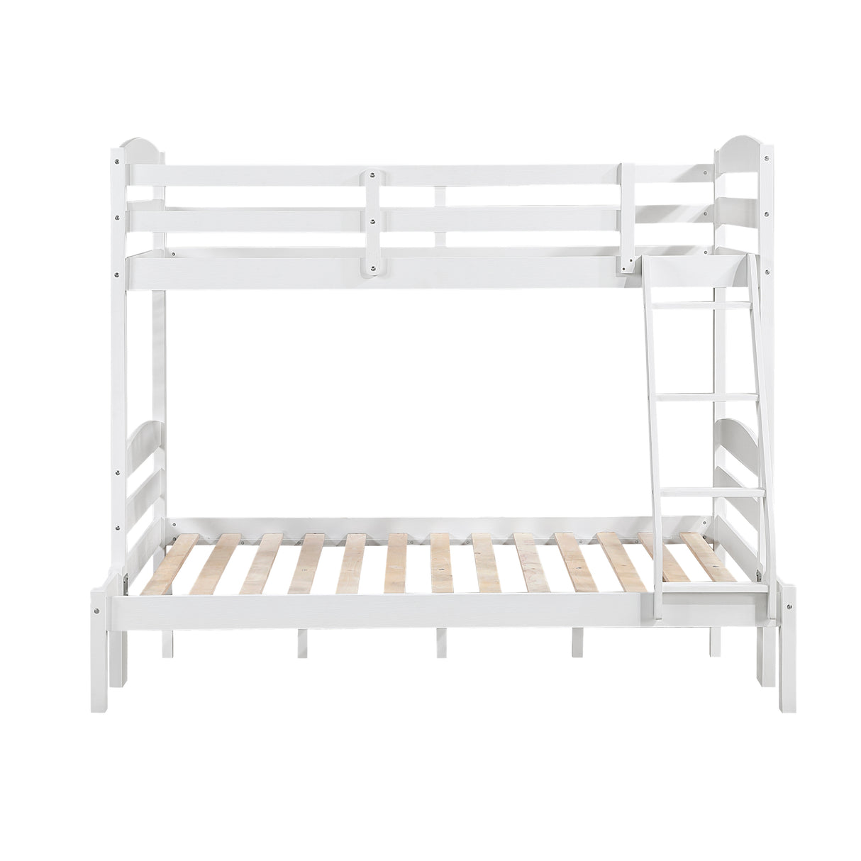 Lani White Twin/Full Bunk Bed from Homelegance - Luna Furniture