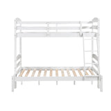 Lani White Twin/Full Bunk Bed from Homelegance - Luna Furniture