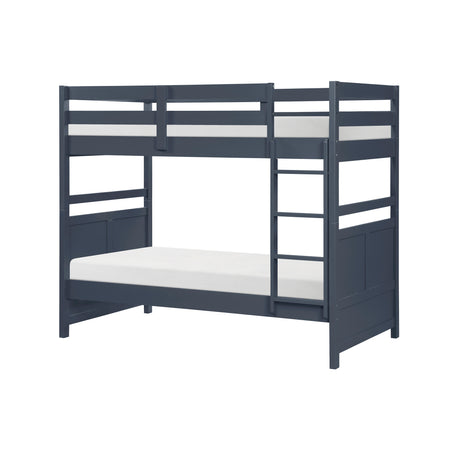 Sloane Navy Blue Twin/Twin Bunk Bed from Homelegance - Luna Furniture