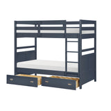 Sloane Navy Blue Twin/Twin Bunk Bed from Homelegance - Luna Furniture